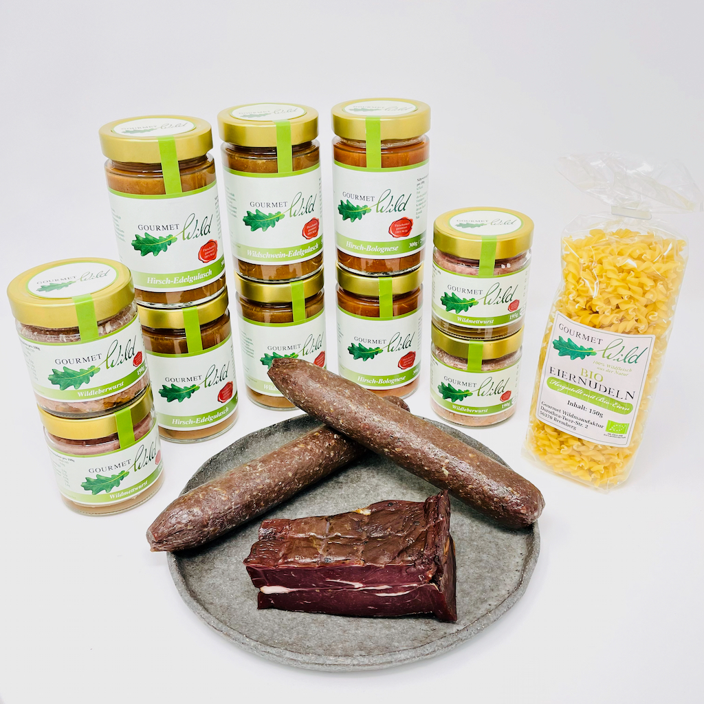 Wildfleisch online bestellen - Wildprodukte mit echten 100% Wildfleisch